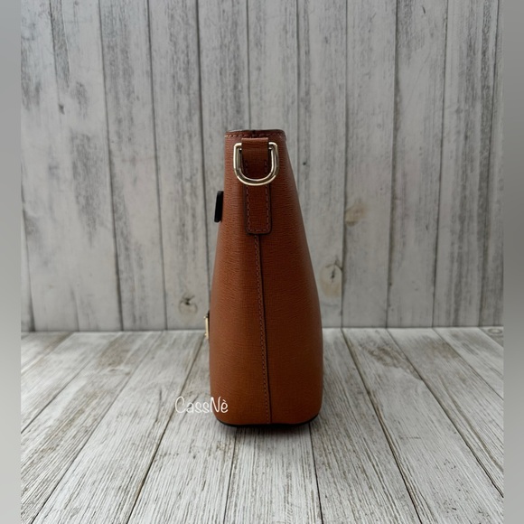 Saffiano Zip Crossbody Convertible Handbag - Picture 3 of 15